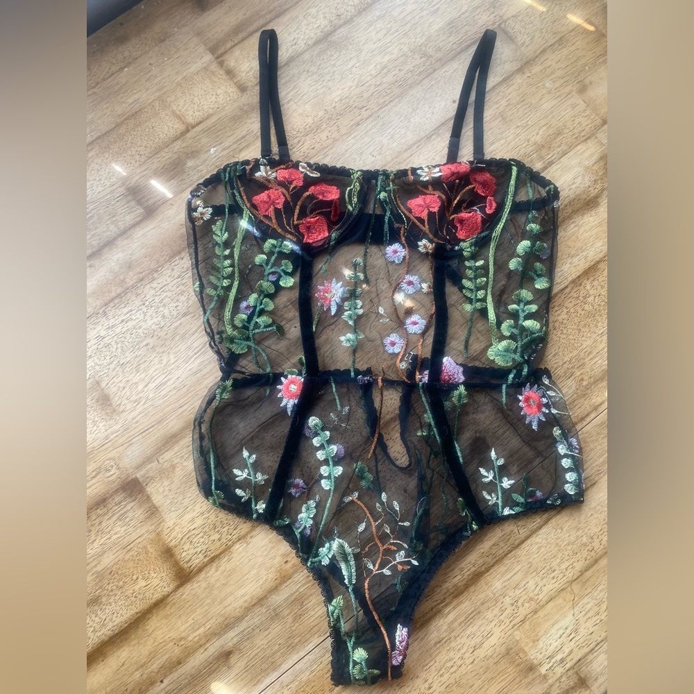 Vintage floral lingerie cami